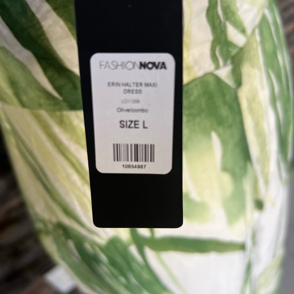Fashion Nova Leafy Green Maxi Dress - Picture 12 of 12